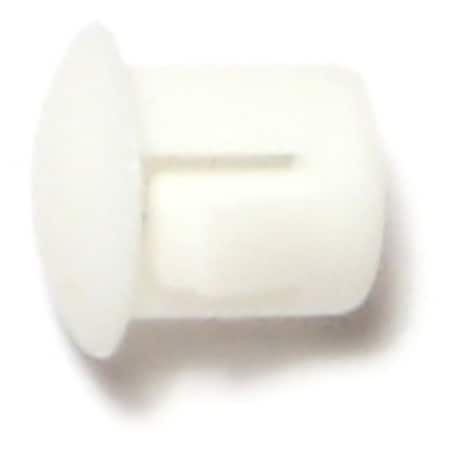 Midwest Fastener 1/4" White Nylon Plastic Flush Head Hole Plugs 18 18PK 69442